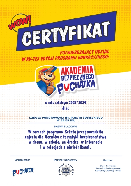 „Akademia Bezpiecznego Puchatka”